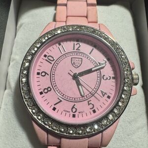 Picard & Cie Pastel Pink Swarovski Crystal Watch
